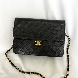SOLD Chanel Quilted Lambskin Flap Handbag